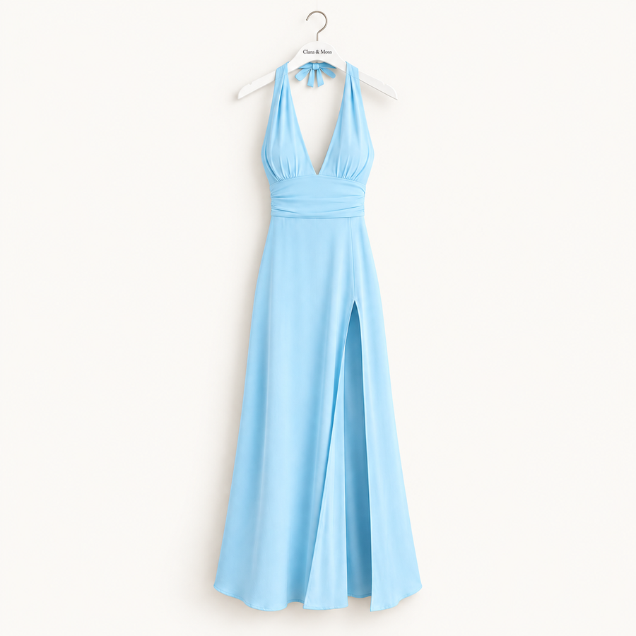 CLARA & MOSS | Lila — Halter Maxi Dress