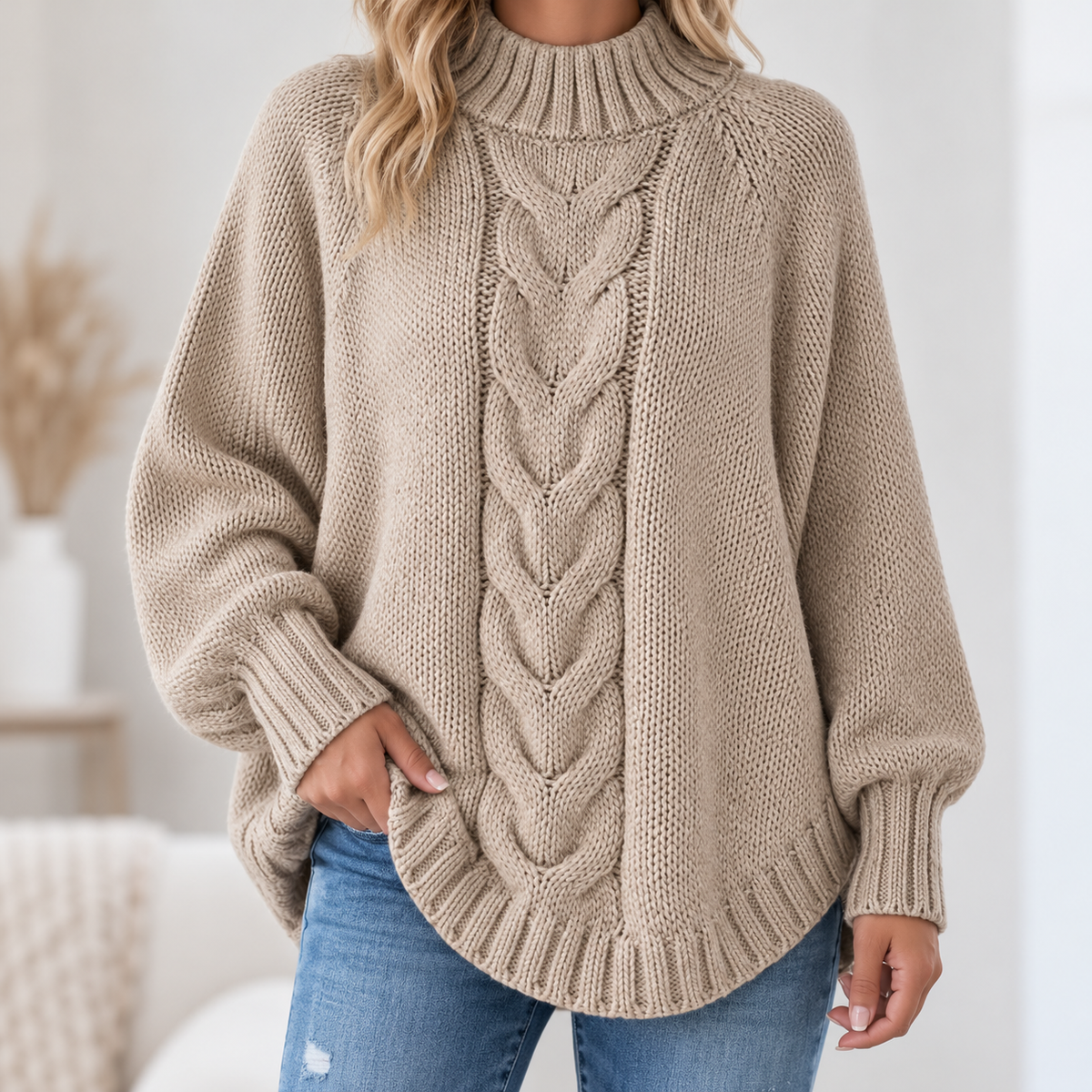 Pamella | Cosy Cable Knit Sweater
