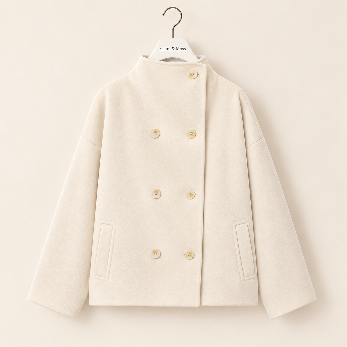 CLARA & MOSS | Structured Double-Breasted Jacket "Nora"