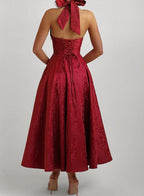 VALENTINA JACQUARD MIDI DRESS
