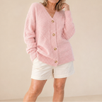CLARA & MOSS | Romy — Cable Knit Button Cardigan