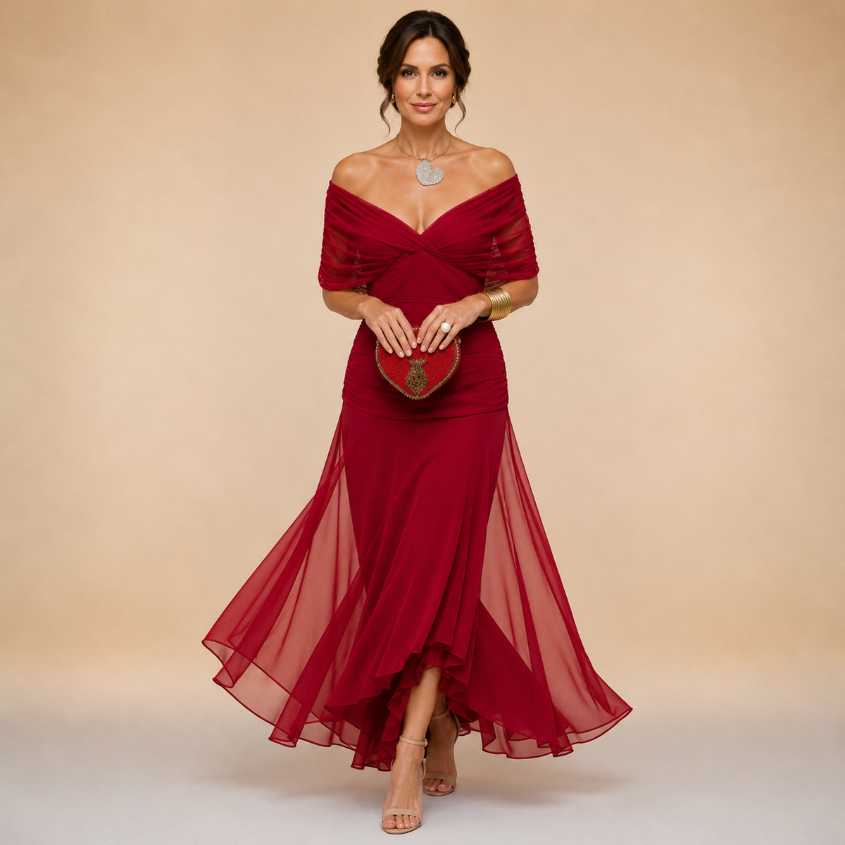The Vivienne Draped Maxi Dress