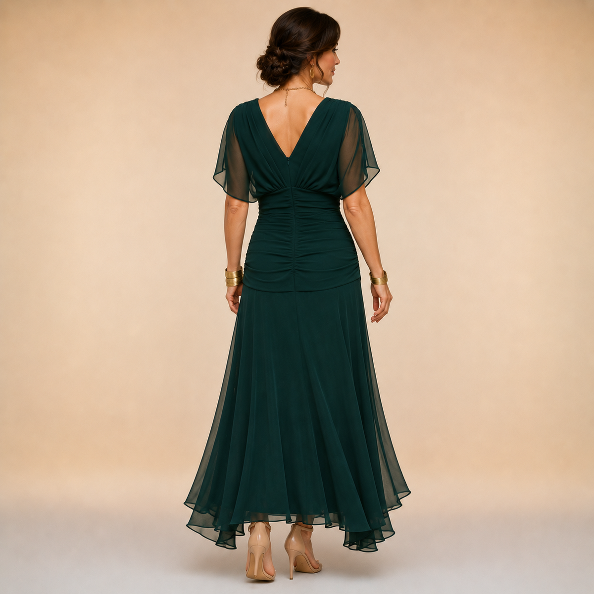 The Vivienne Draped Maxi Dress