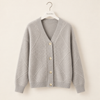 CLARA & MOSS | Romy — Cable Knit Button Cardigan