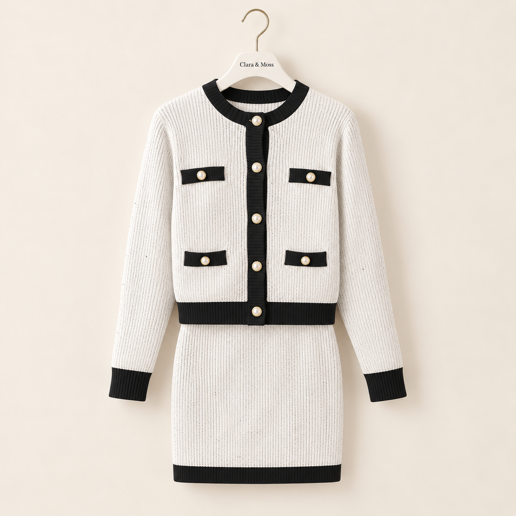 CLARA & MOSS | Margaux — Knitted Cardigan Set
