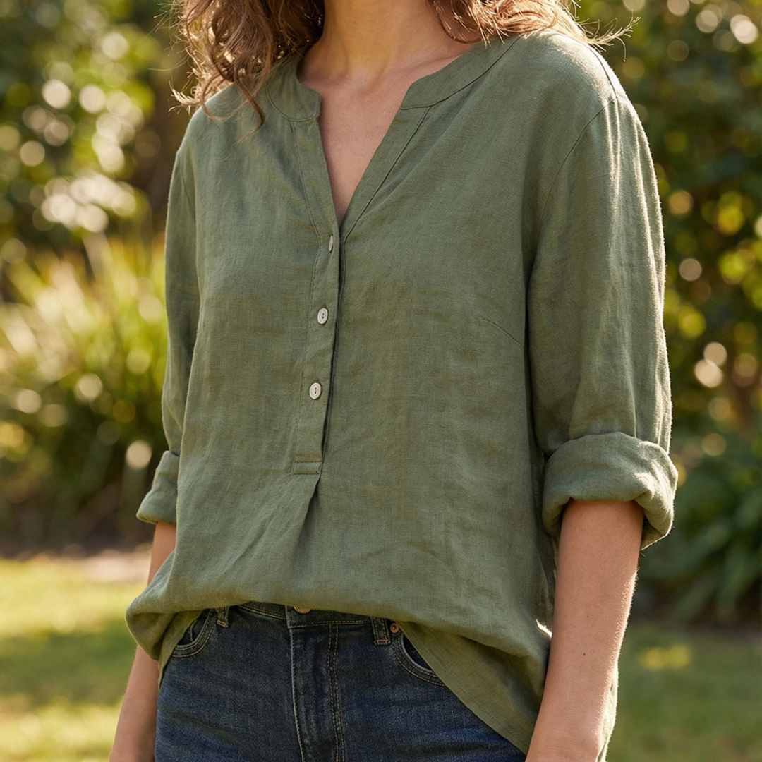 Gail | Airy Button-Down Shirt