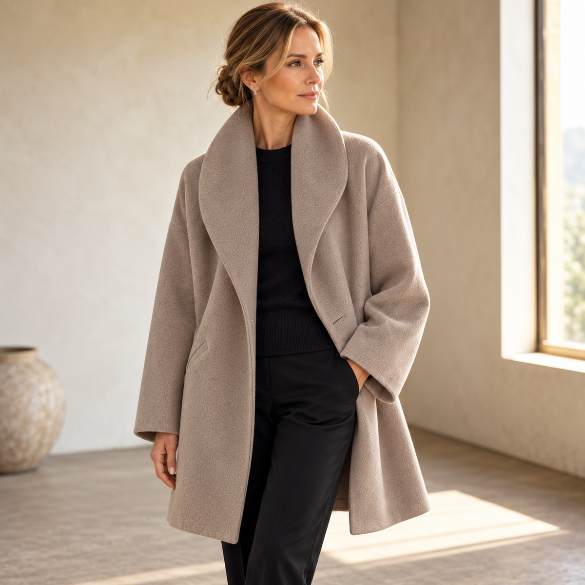 Vivienne | Luxe Winter Coat for Cold Weather Comfort.