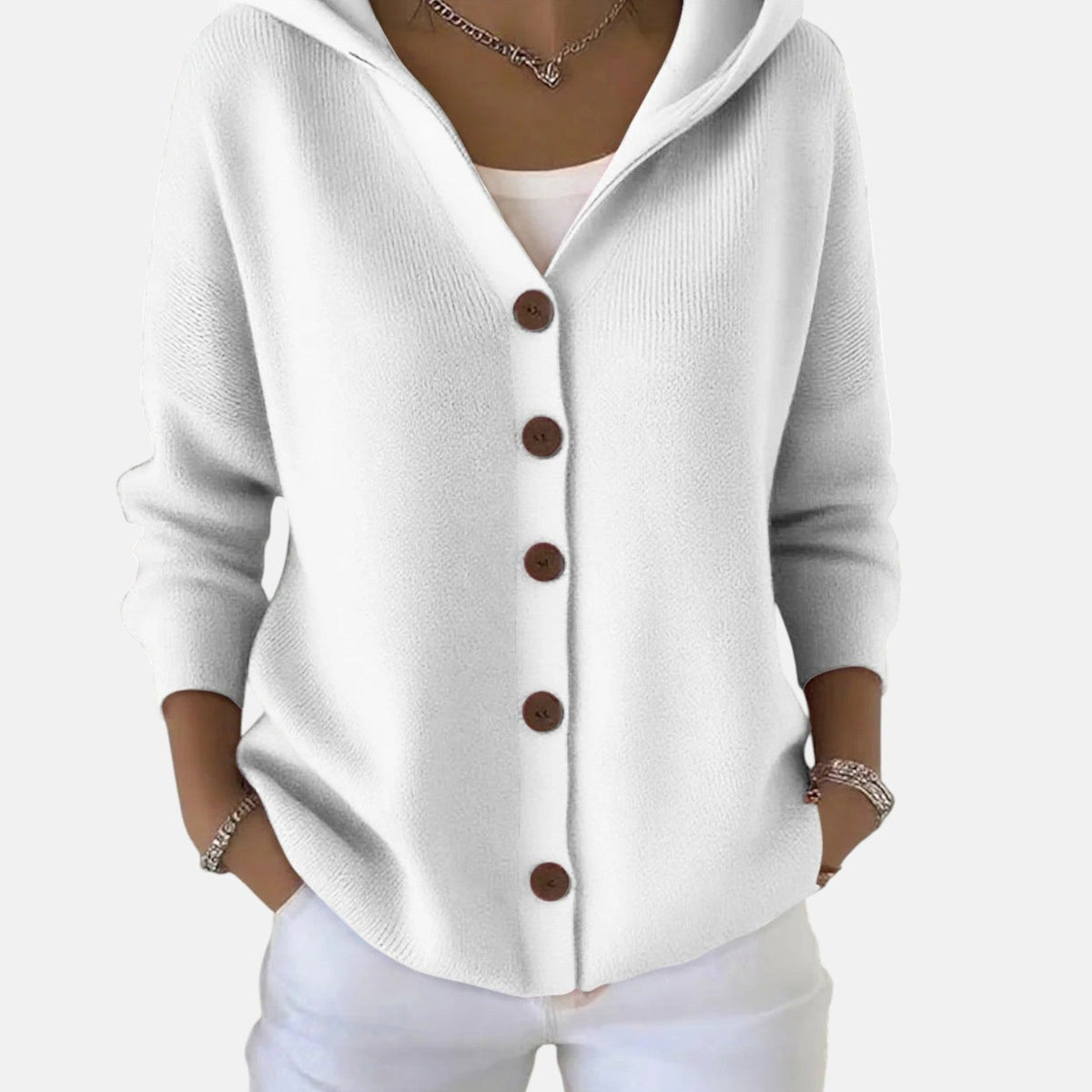 Zoé | Soft Hooded Knit Cardigan for Effortless Everyday Comfort