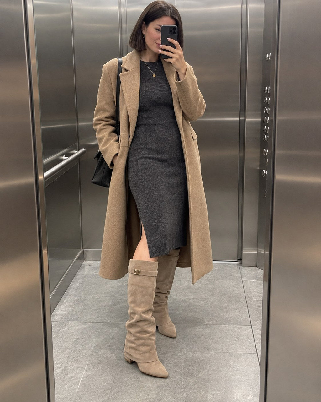 Maeve Taupe Boots lifestyle