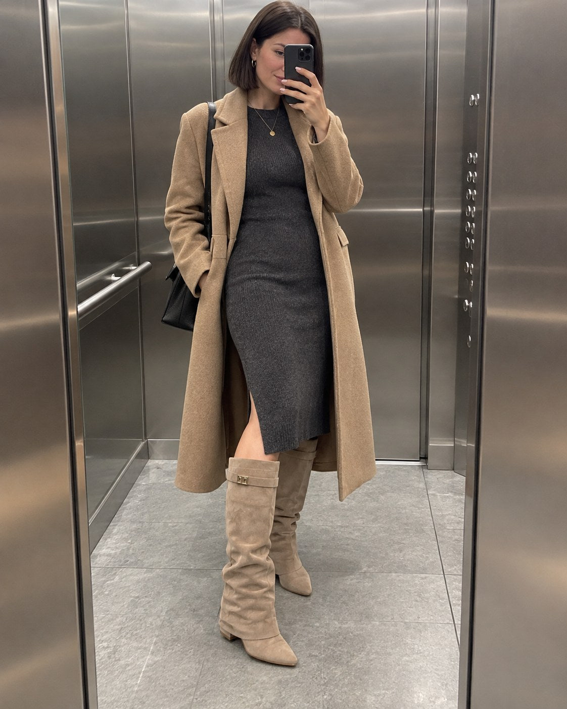 Maeve Taupe Boots lifestyle