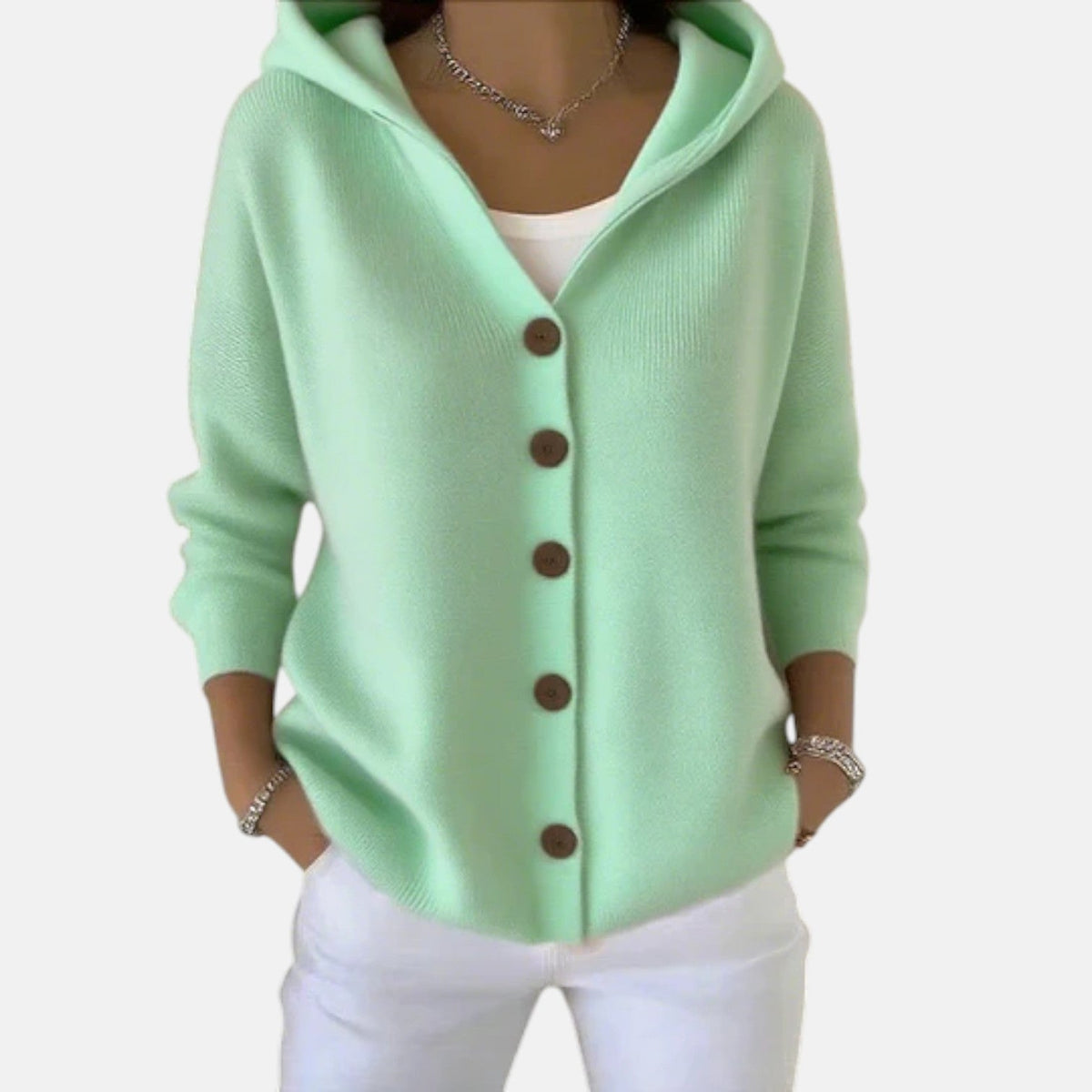 Zoé | Soft Hooded Knit Cardigan for Effortless Everyday Comfort
